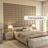 Cotomini 3D falpanel 30x15 cm -Francia krém