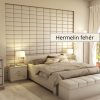 Cotomini 3D falpanel 30x15 cm -Hermelin fehér