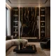 Beltéri SPC falpanel 2800x1220x4 mm-Midnight Gold