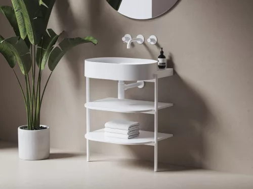 CS Yard 60 fürdőszobai bútor, matt fehér