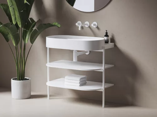 CS Yard 80 fürdőszobai bútor, matt fehér