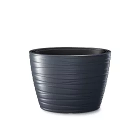 Ovális kaspó alacsony antracit (DBMZE600/S433)