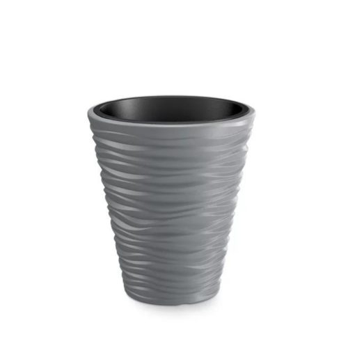 Kaspó vízsz.hullámos SAND/szürke (DBSA400/405U)