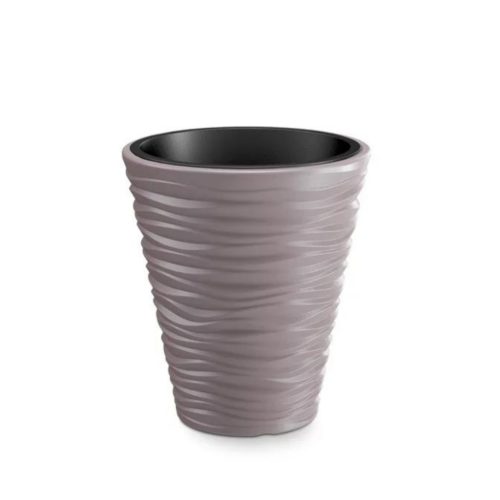 Kaspó vízsz.hullámos SAND/mocca (DBSA400/7529U)