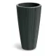 Kaspó ORO magasított kerek 40 cm, sötét szürke(DHOR400/419U)