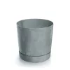 Kaspó TUBO P BETON EFFECT 39cm, beton szürke (DPOP400E/422U)