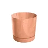 Kaspó TUBO P BETON EFFECT 39cm, terracotta (DPOP400E/R624)