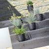 Rattan hatású kaspó / mocca 145 mm átmérőjű (DRLO145/7529U)