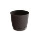 Rattan hatású kaspó alátéttel / Umber ( DRLO250/440U )