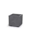 Kaspó SIERRA SQUARE BETON EFFECT 40 cm, marengo(DSI400E/425U)