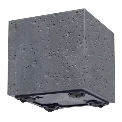 Kaspó SIERRA SQUARE BETON EFFECT 40 cm, marengo(DSI400E/425U)