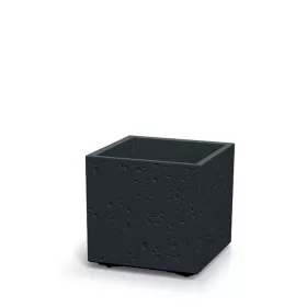   Kaspó SIERRA SQUARE BETON EFFECT 40 cm, fekete(DSI400E/B411)