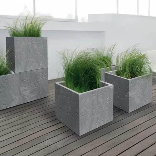 Kaspó SIERRA CASE BETON EFFECT 80 cm, marengo(DSI800E/425U)