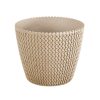 Kaspó 130 kötött mintás ECO WOOD, natur