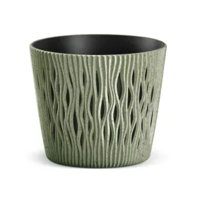 Kaspó Sandy Round ECO WOOD, zöld (DSR220W/2262)