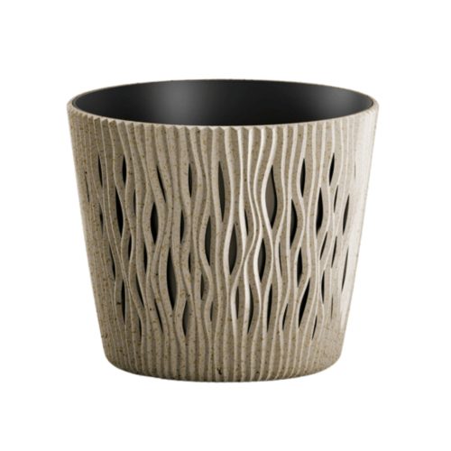 Kaspó Sandy Round ECO WOOD, natur