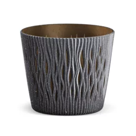Kaspó Sandy Round ECO WOOD, antracit (DSR220W/S433)