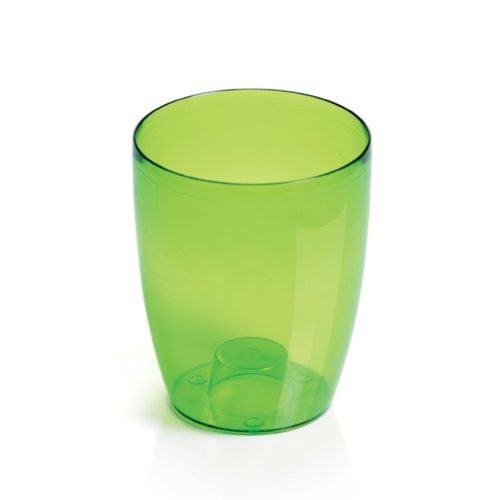 Kaspó orchideához COUBI, átlátszó zöld