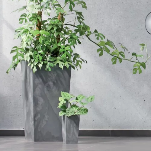 Kaspó 75cm Magas Beton Effect/ terracotta/R624 (DURS400E/R624)