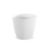 Wheaty rattan hatású kaspó, fehér (DWH190/S449)