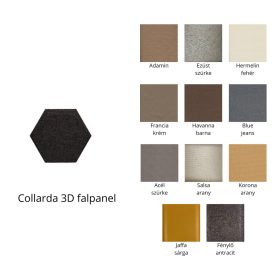   Estado 3D falpanel 40cm csúcsátmérő - többféle színben