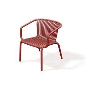 Kerti szék karos, BRENE retro-vörös