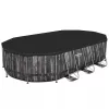 Bestway ESPIRITU fa hatású ovális fémvázas medence szett 610 x 366 x 122 cm