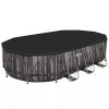 Bestway ESPIRITU fa hatású ovális fémvázas medence szett 610 x 366 x 122 cm
