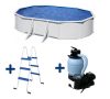 Pooltrend Wet fémfalas medence szett 5x3x1,2m