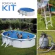PONTAQUA KIT 5 fémfalas családi medence szett 5,0 x 3,0 x 1,2 m (FFA608)