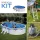 PONTAQUA KIT 6 fémfalas családi medence szett 6,1 x 3,75 x 1,2 m (FFA609)