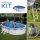 PONTAQUA KIT 6 fémfalas családi medence szett 6,1 x 3,75 x 1,2 m (FFA609)
