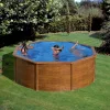 Pontaqua WOOD kerek merevfalú medence 3,5 x 1,2 m  (FFA730)