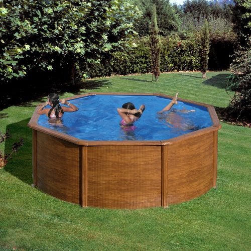 Pontaqua WOOD kerek merevfalú medence 3,5 x 1,2 m  (FFA730)