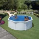 Pontaqua White merevfalú medence 3x1,2m 