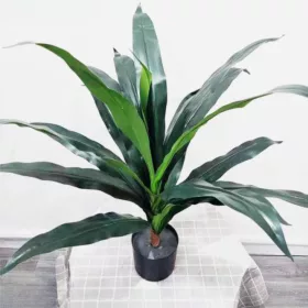 Műnövény sötétzöld levelű Dracéna 90 cm