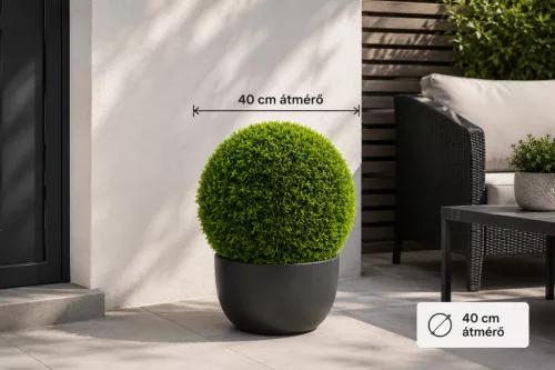 Műnövény aprólevelű bambusz gömb 40 cm