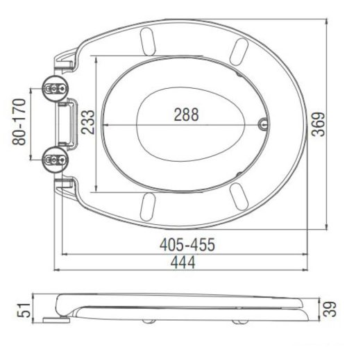 Sapho WC tető integrált gyerek betéttel 36,9x44,4 cm soft close (FS125)