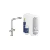 Grohe Blue Home L kifolyó bluetooth wifi matt super steel