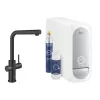 Grohe Blue Home L kifolyós kezdőkészlet kihúzható gyöngyöztetővel bársony fekete