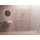 Walk-In Corner Szett 110x80, zuhanykabin matt fehér+transparent