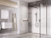 Walk-In Corner 120x90 zuhanykabin fekete+transparent