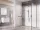 Walk-In Corner Szett 120x90, zuhanykabin fekete+transparent