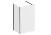 Walk-In Corner Szett 120x90, zuhanykabin fekete+transparent