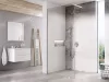 Walk-In Wall Szett 80, zuhanykabin krómhatású+transparent