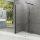 Walk-In Wall-90 zuhanykabin fekete+transparent