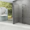Walk-In Wall-90 zuhanykabin fekete+transparent