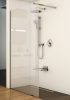 Walk-In Wall-90 zuhanykabin fekete+transparent