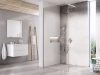 Walk-In Wall Set 90, zuhanykabin krómhatású+transparent