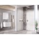 Walk-In Wall Set 90, zuhanykabin krómhatású+transparent